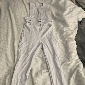 Fashion Nova white jumpsuit